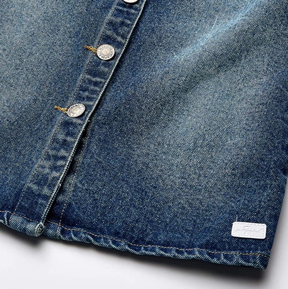 7 for all mankind Denim Overall Dress - Picture 7 of 7